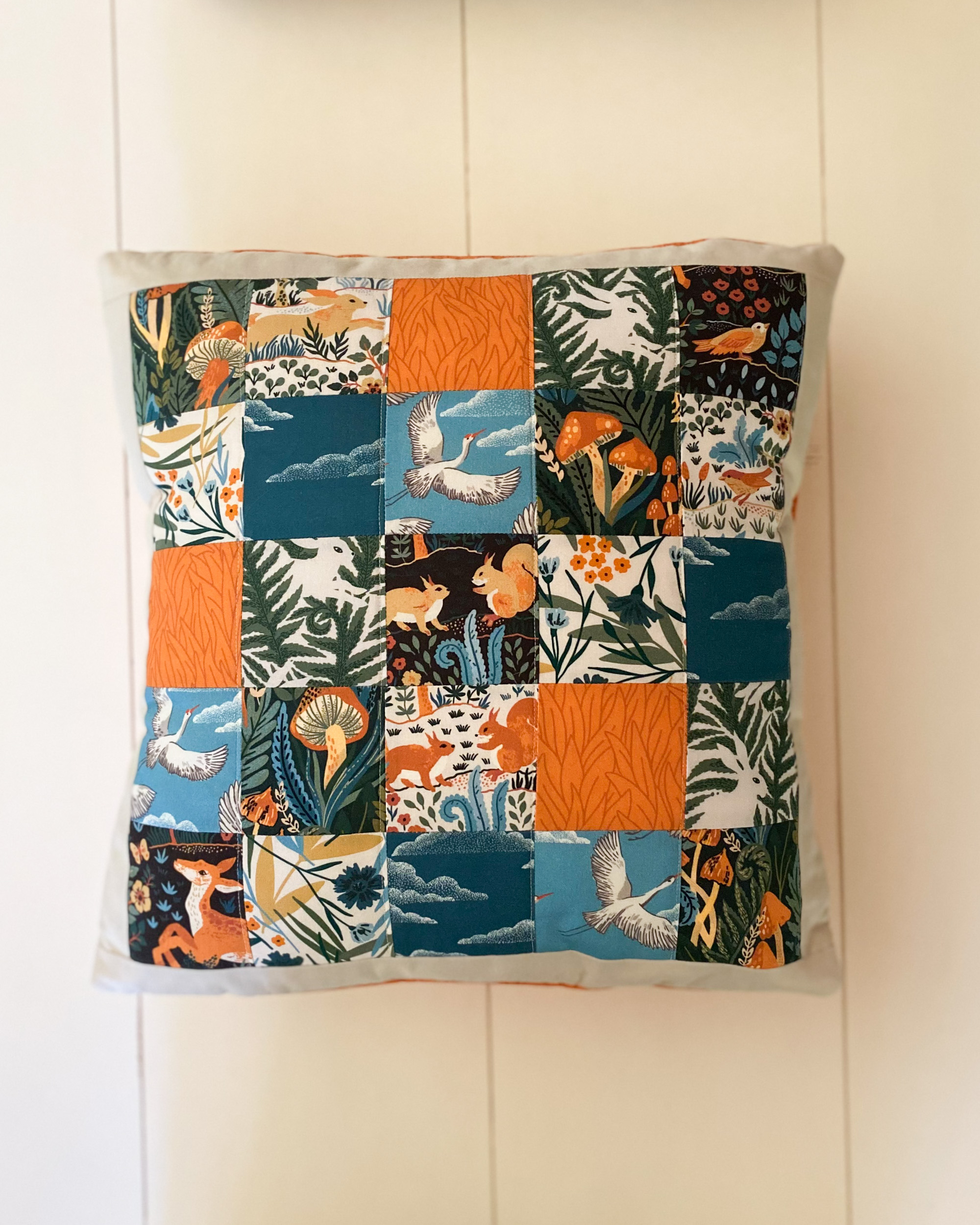 25 Patch Quilted Pillow Sewing Tutorial